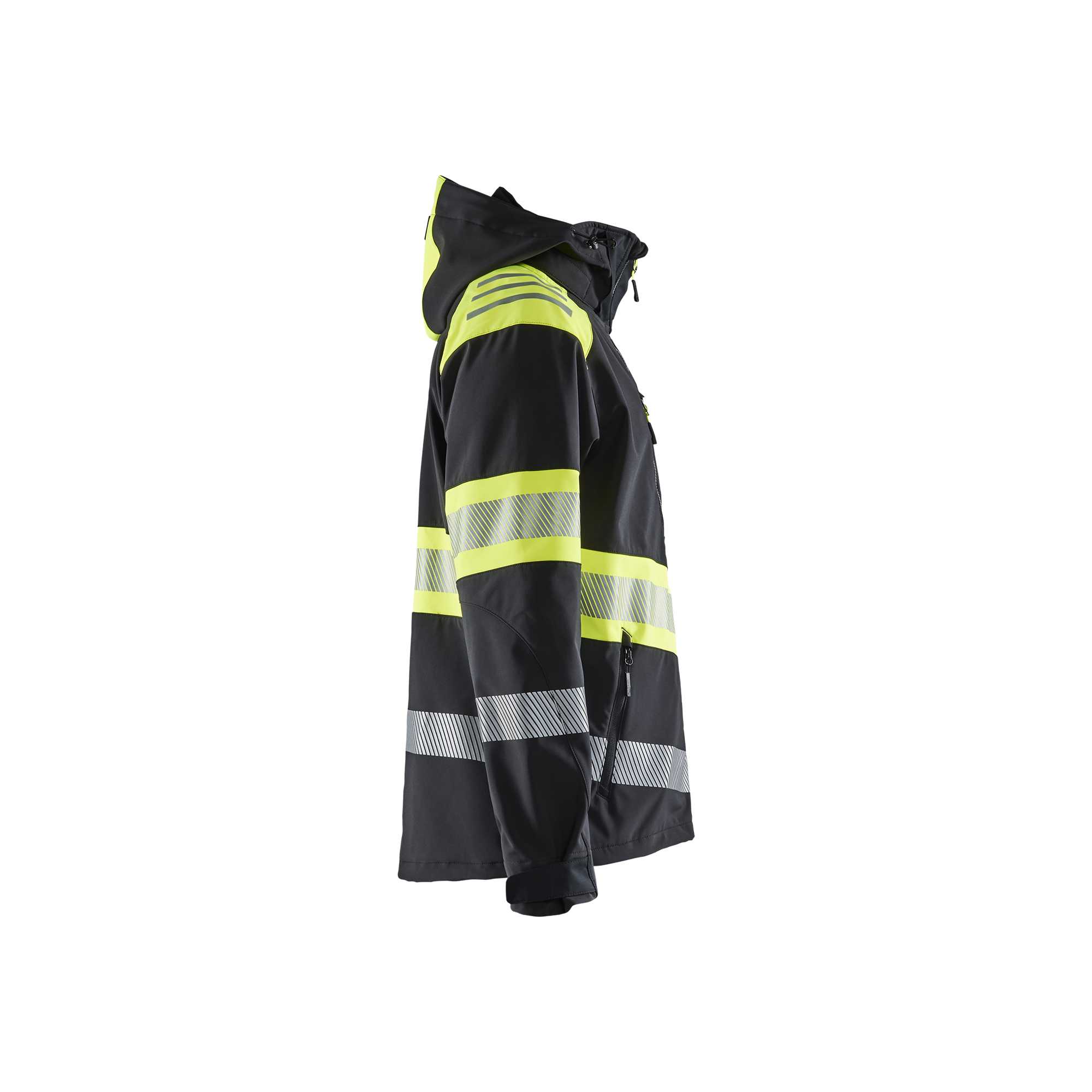 BLAKLADER 44942513 Hi Vis Softshell Jacket Softshell Work Jacket MEN - Waterproof